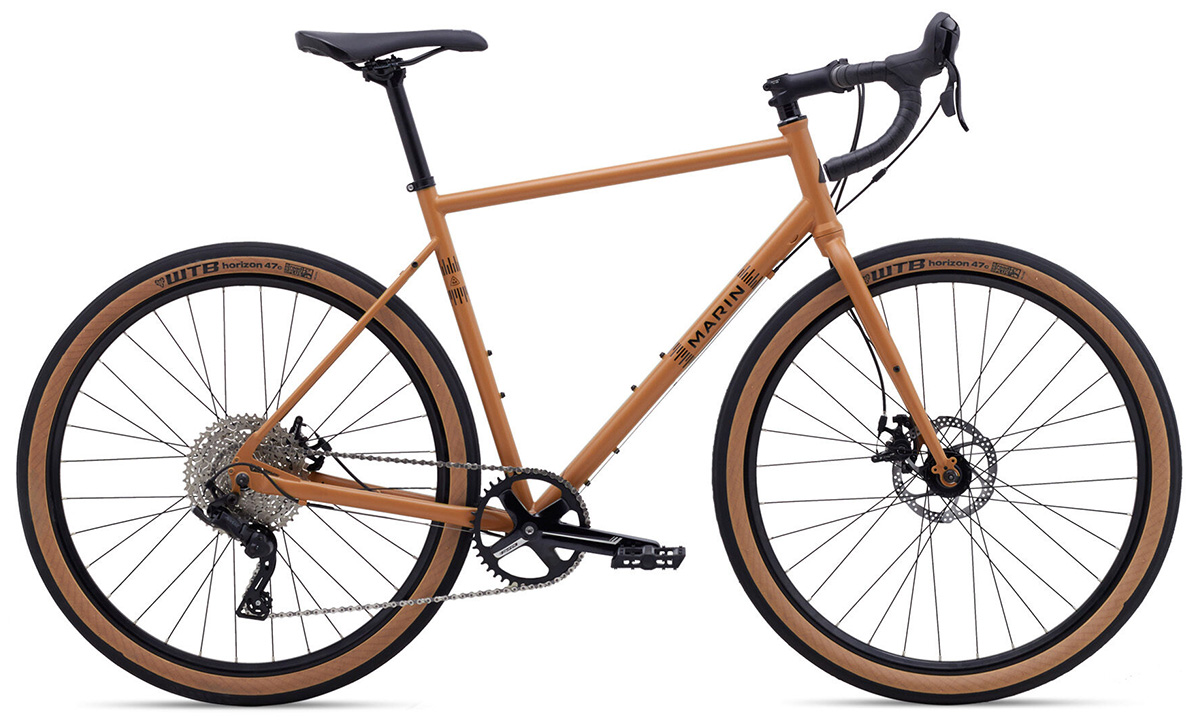 Фотографія Велосипед Marin NICASIO+ 27,5" розмір XL 2021 Коричнево-сірий